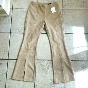 Forever 21 ultra suede flare pants Size Medium
